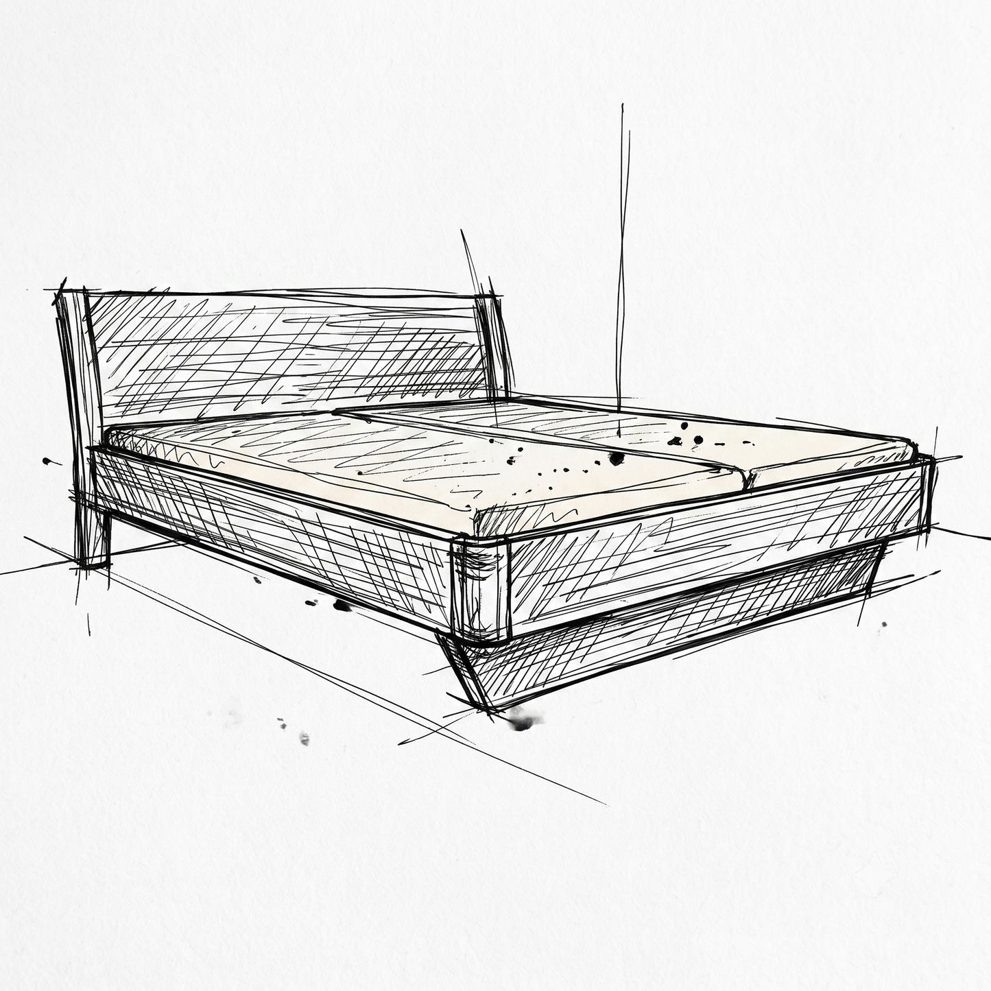 Swing Schwebebett Rundecke Trapezplatte