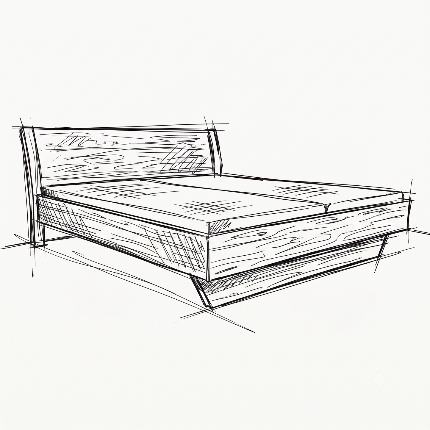 Swing Schwebebett Gehrungsecke Trapezplatte