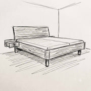 Tenso Schwebebett mit Ablage und Rundecke