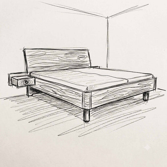 Tenso Schwebebett mit Ablage und Rundecke